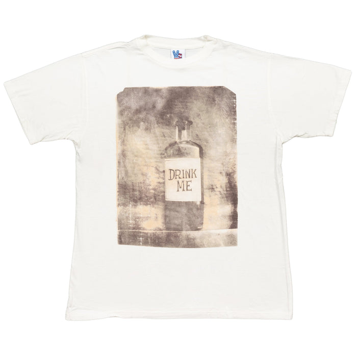 Drink Me Bottle Cream Adult T-shirt Tee - TVStoreOnline