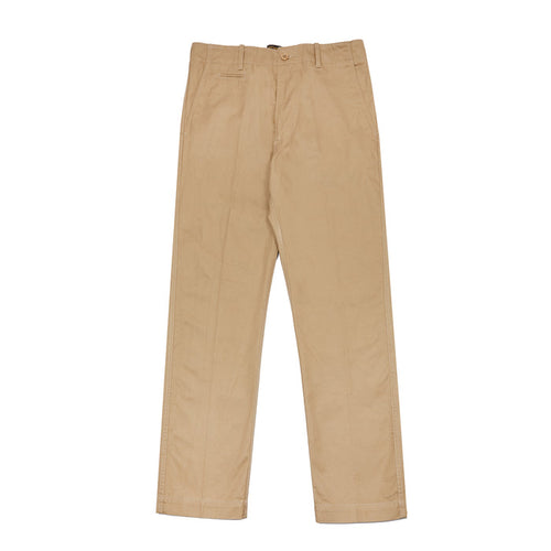 East Harbour Surplus Axel Cotton Gaberdine Pants in Off Beige