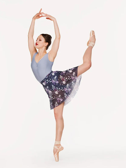 Elevé Dancewear Back Tuck Skirt, Moonlit Garden