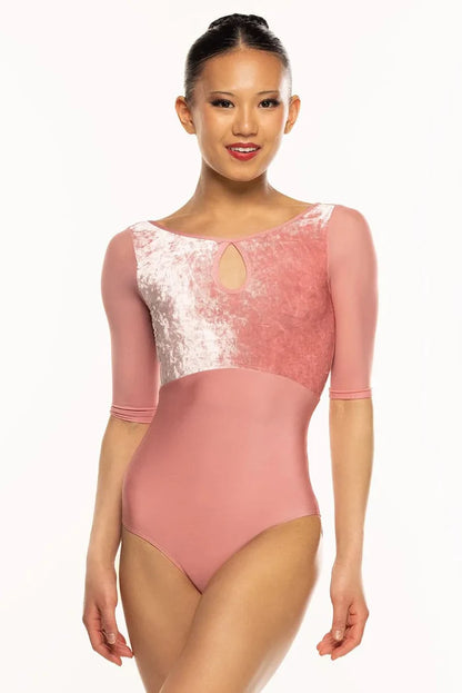 Elevé Dancewear Rendi Half Sleeve Leotard, Lantana
