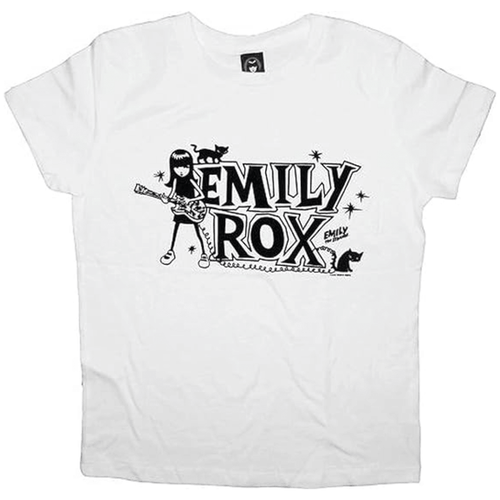 Emily ROX White Juniors T-Shirt - TVStoreOnline
