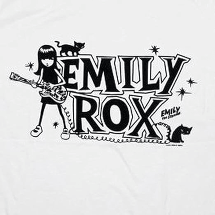 Emily ROX White Juniors T-Shirt - TVStoreOnline