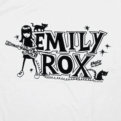 Emily ROX White Juniors T-Shirt - TVStoreOnline