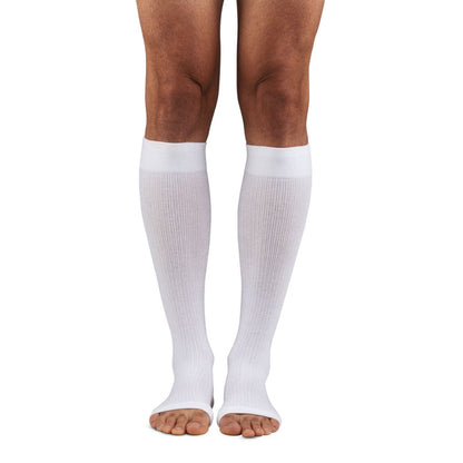 Essentials Cotton Below Knee Socks Open Toe 15-20mmHg