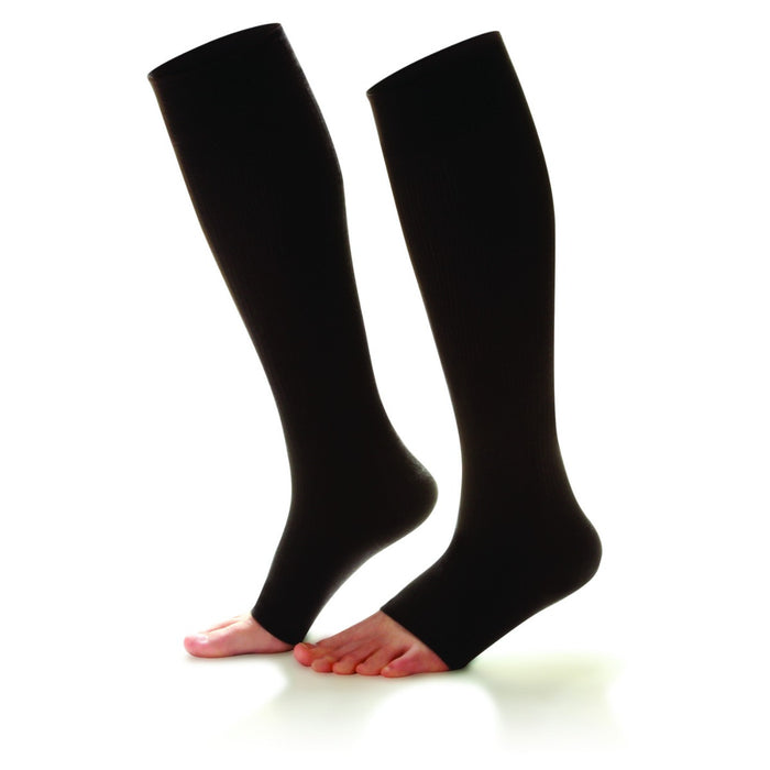 Essentials Cotton Below Knee Socks Open Toe 20-30mmHg