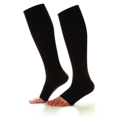 Essentials Cotton Below Knee Socks Open Toe 30-40mmHg
