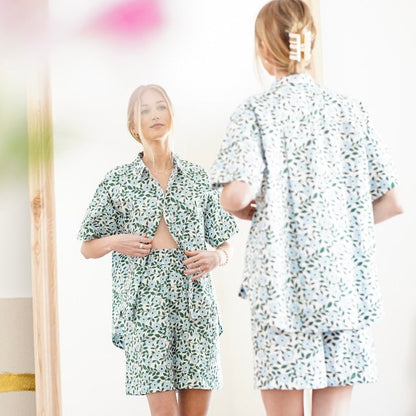 Eve Gravel Floral Artemis Shorts at Golden Rule Gallery in Excelsior, MN