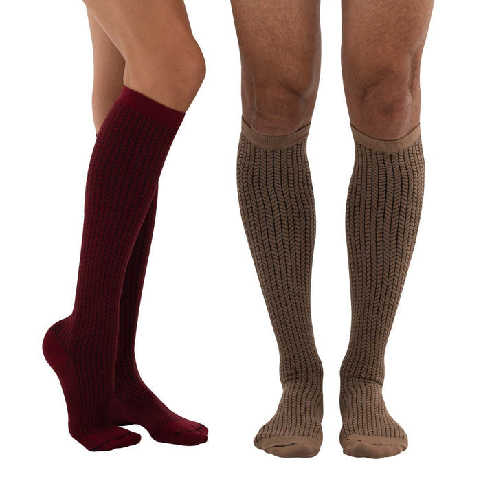 Everyday Style Classic Chevron Below Knee Socks