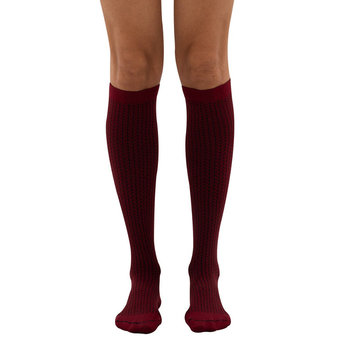 Everyday Style Classic Chevron Below Knee Socks