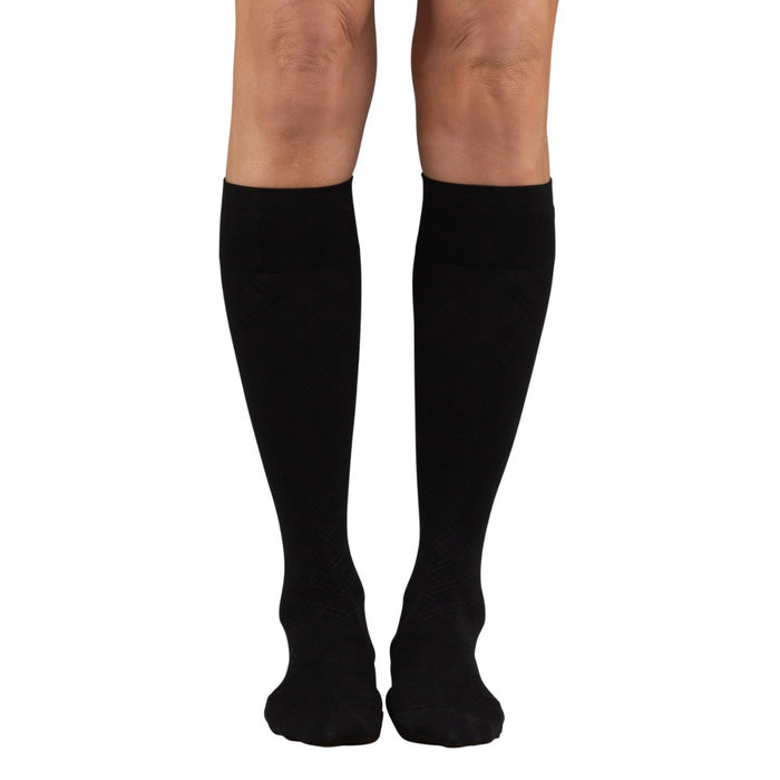 Everyday Style Double Cross Below Knee Socks