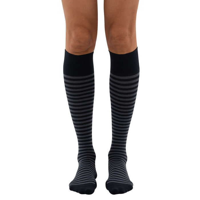 Everyday Style Easy Street Stripe Below Knee Socks