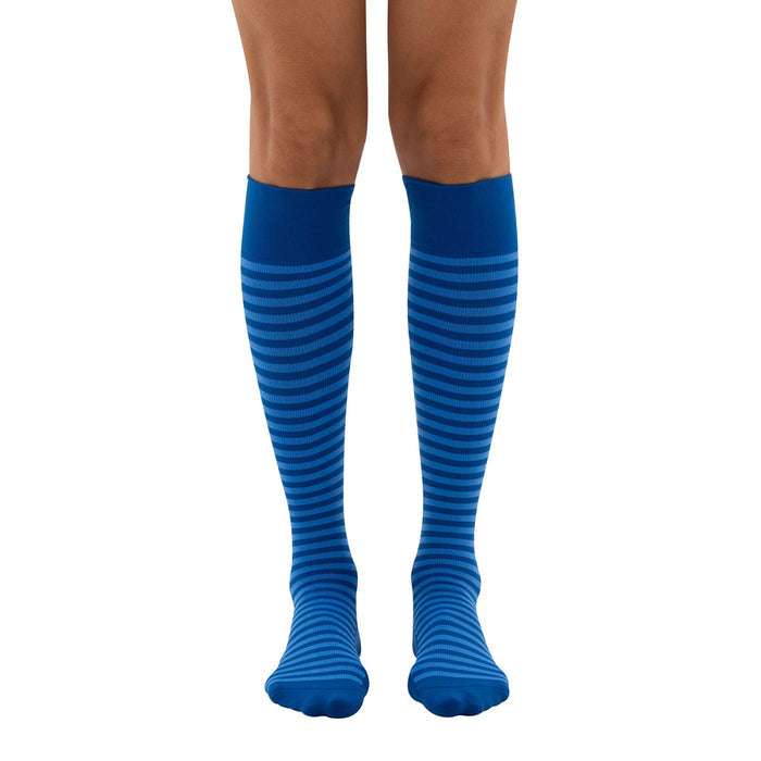 Everyday Style Easy Street Stripe Below Knee Socks