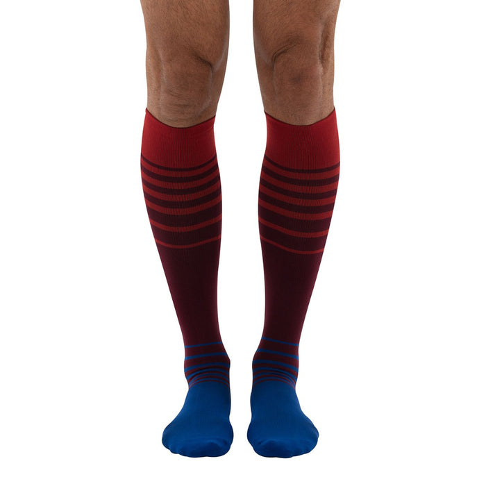 Everyday Style Tri-Color Ombre Below Knee Socks
