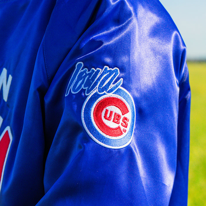 [ Fall Out Boy x Iowa Cubs ] Heaven Iowa Satin Jacket - Official League