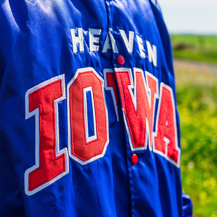 [ Fall Out Boy x Iowa Cubs ] Heaven Iowa Satin Jacket - Official League