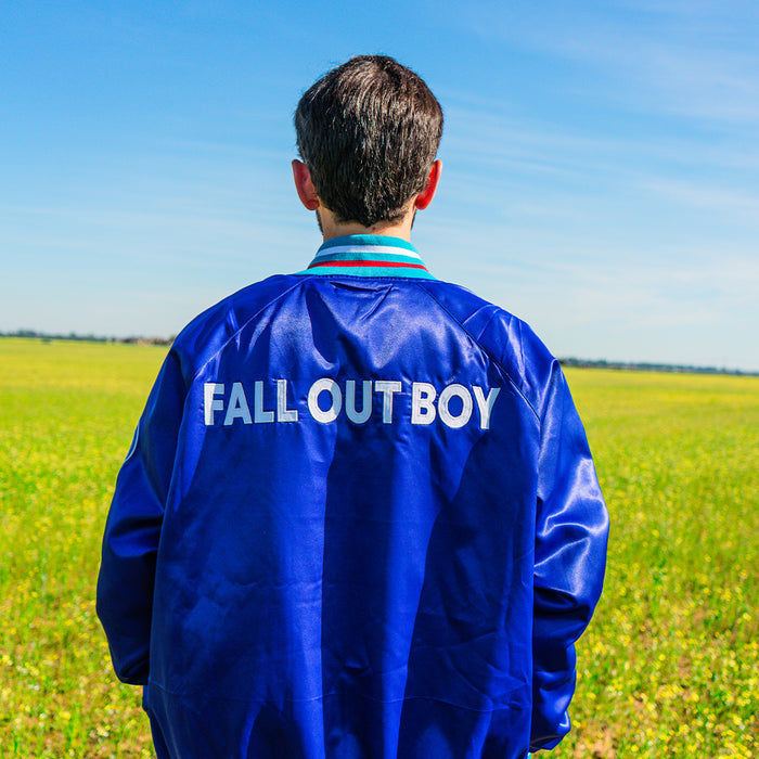 [ Fall Out Boy x Iowa Cubs ] Heaven Iowa Satin Jacket - Official League
