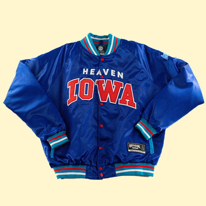 [ Fall Out Boy x Iowa Cubs ] Heaven Iowa Satin Jacket - Official League