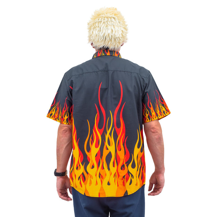 Famous TV Chef Personality "Guy" Food TV Show Deluxe Halloween Cosplay Costume Set