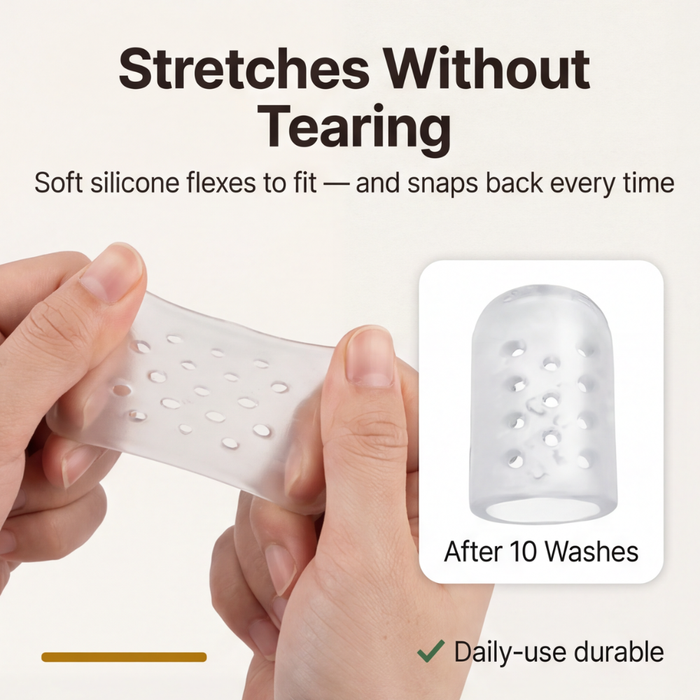 Feeluxe – Breathable Silicone Toe Caps for All Day Comfort (10 Pieces)