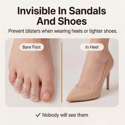 Feeluxe – Breathable Silicone Toe Caps for All Day Comfort (10 Pieces)