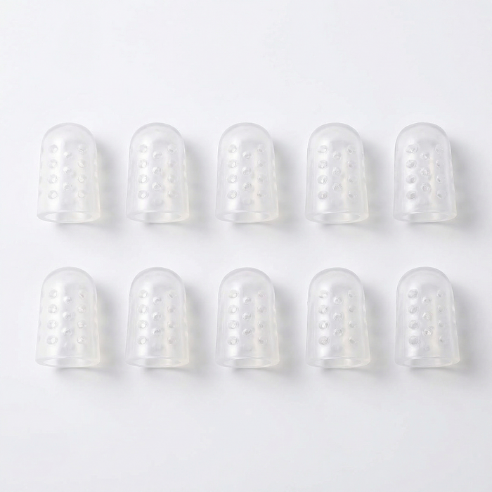 Feeluxe – Breathable Silicone Toe Caps for All Day Comfort (10 Pieces)