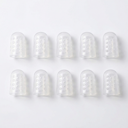 Feeluxe – Breathable Silicone Toe Caps for All Day Comfort (10 Pieces)