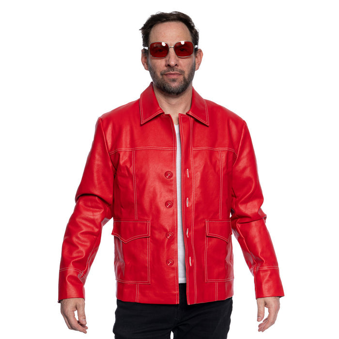 Fight Club Tyler Durden Leather Jacket Halloween Costume Full Jacket