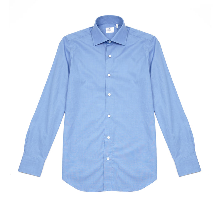 Finamore 170 Shirt in Blue