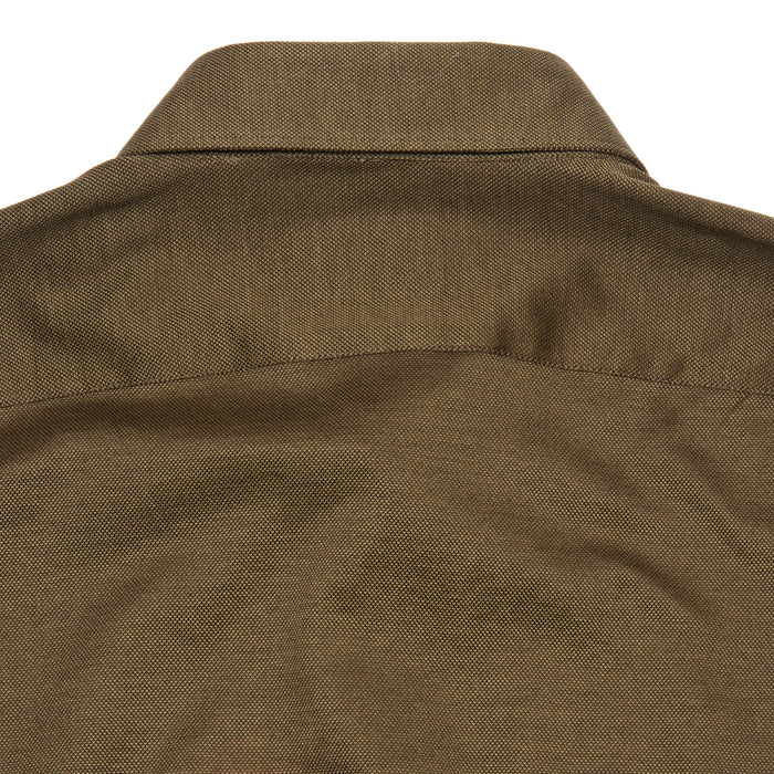 Finamore Orlando Cotton Polo Shirt in Khaki