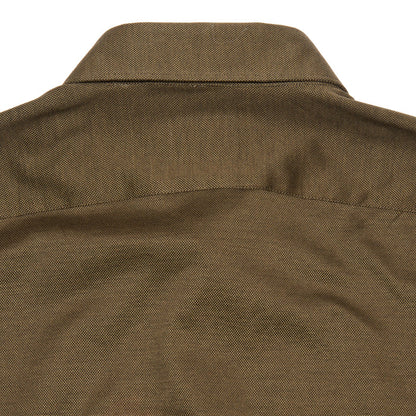 Finamore Orlando Cotton Polo Shirt in Khaki