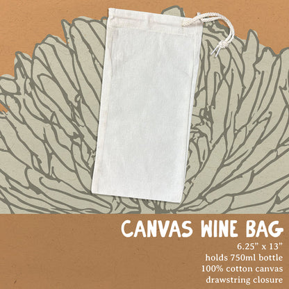 Fish Bone Market - Custom Canvas Wine Bag