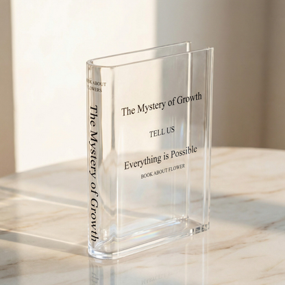 Florenza – Transparent Book Vase for Flowers