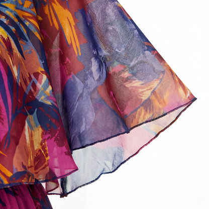 Floressa – Flowy Lined Chiffon Midi Dress