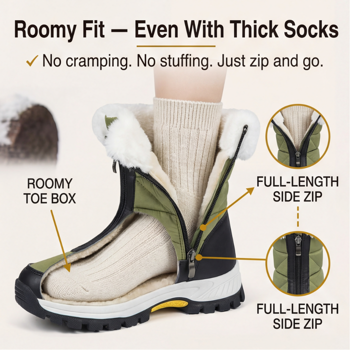 Frostara – Waterproof Fur Lined Winter Boots