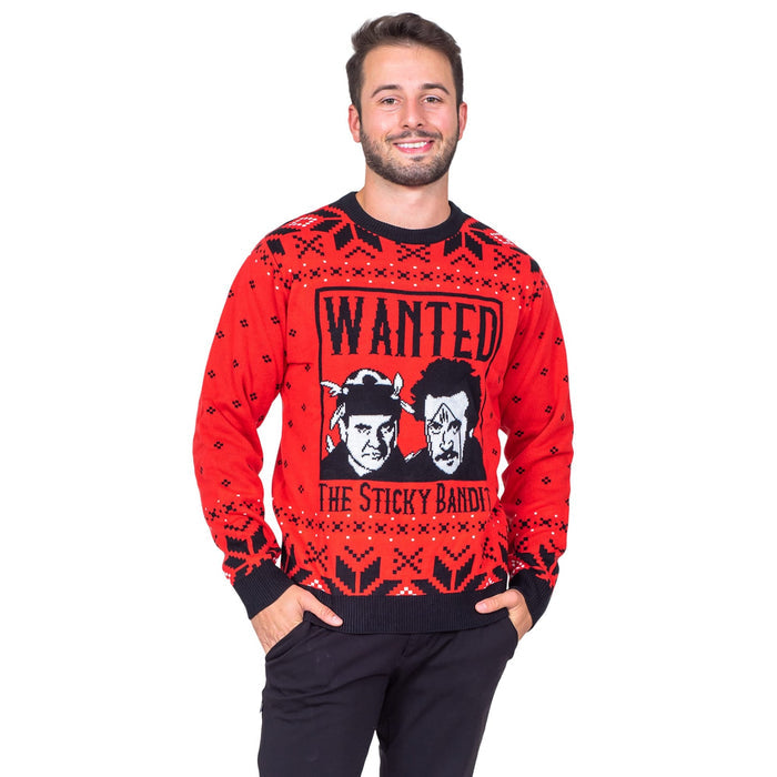 Funniest Xmas Movie Ever Wanted Bad Guys Unisex Ugly Christmas Sweater - TVStoreOnline