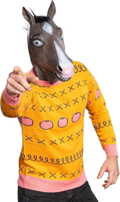 Funny Cartoon TV Series Jack Horse Guy Halloween Costume Cosplay Mask - TVStoreOnline