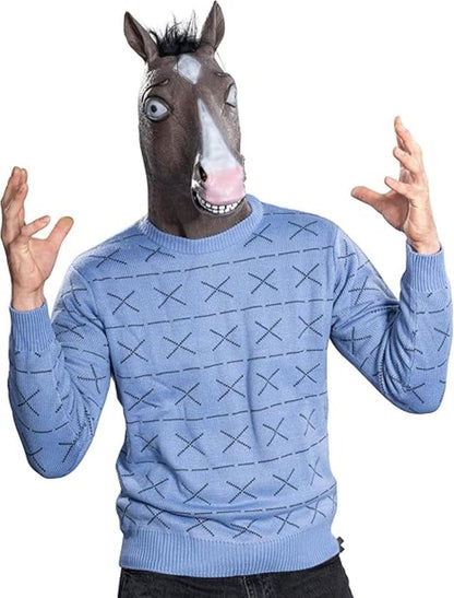 Funny Cartoon TV Series Jack Horse Guy Halloween Costume Cosplay Mask - TVStoreOnline