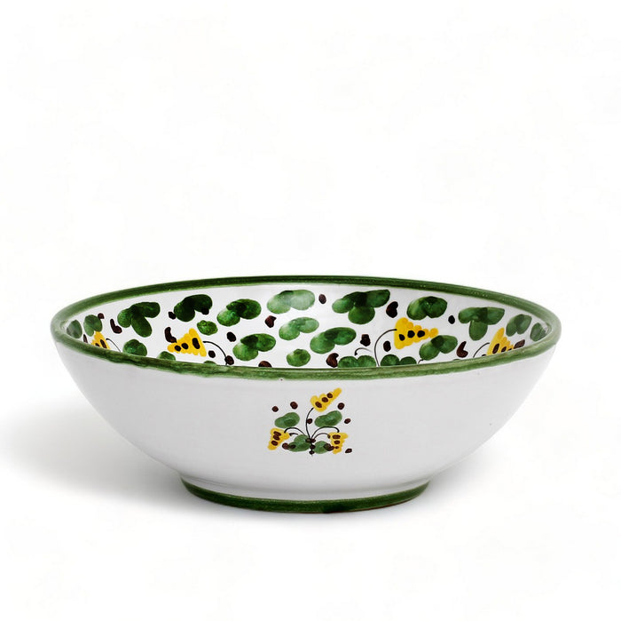 GIFT BOX: With ARABESCO VERDE DERUTA Coupe Salad/Pasta Bowl (Set of 2 Pcs)