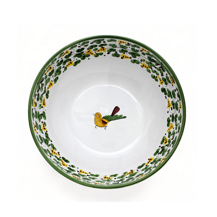 GIFT BOX: With ARABESCO VERDE DERUTA Coupe Salad/Pasta Bowl (Set of 2 Pcs)