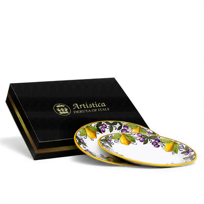 GIFT BOX: With LIMONI POSITANO Oval Plates (Set of 2 Pcs)