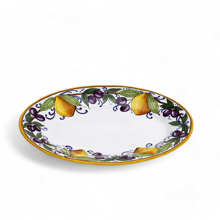 GIFT BOX: With LIMONI POSITANO Oval Plates (Set of 2 Pcs)