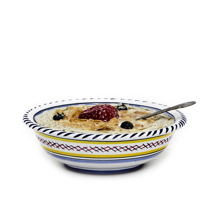 ORVIETO BLUE ROOSTER: Cereal Bowl - Artistica.com