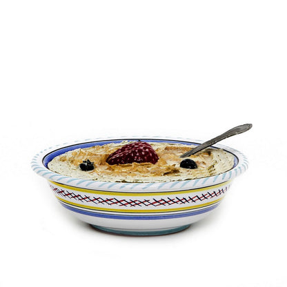 ORVIETO GREEN ROOSTER: Salad Cereal Bowl - Artistica.com