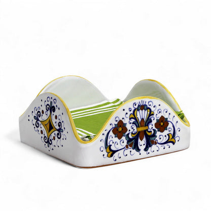 GIFT BOX: With RICCO DERUTA CLASSICO Square Napkins Holder (For Luncheon Size napkins 6.5"x6.5")