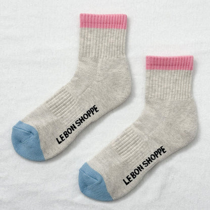 Color Block in Grey Pink
