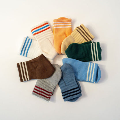Rainbow Color Wheel of Le Bon Shoppe Girlfriend Socks at Golden Rule Gallery