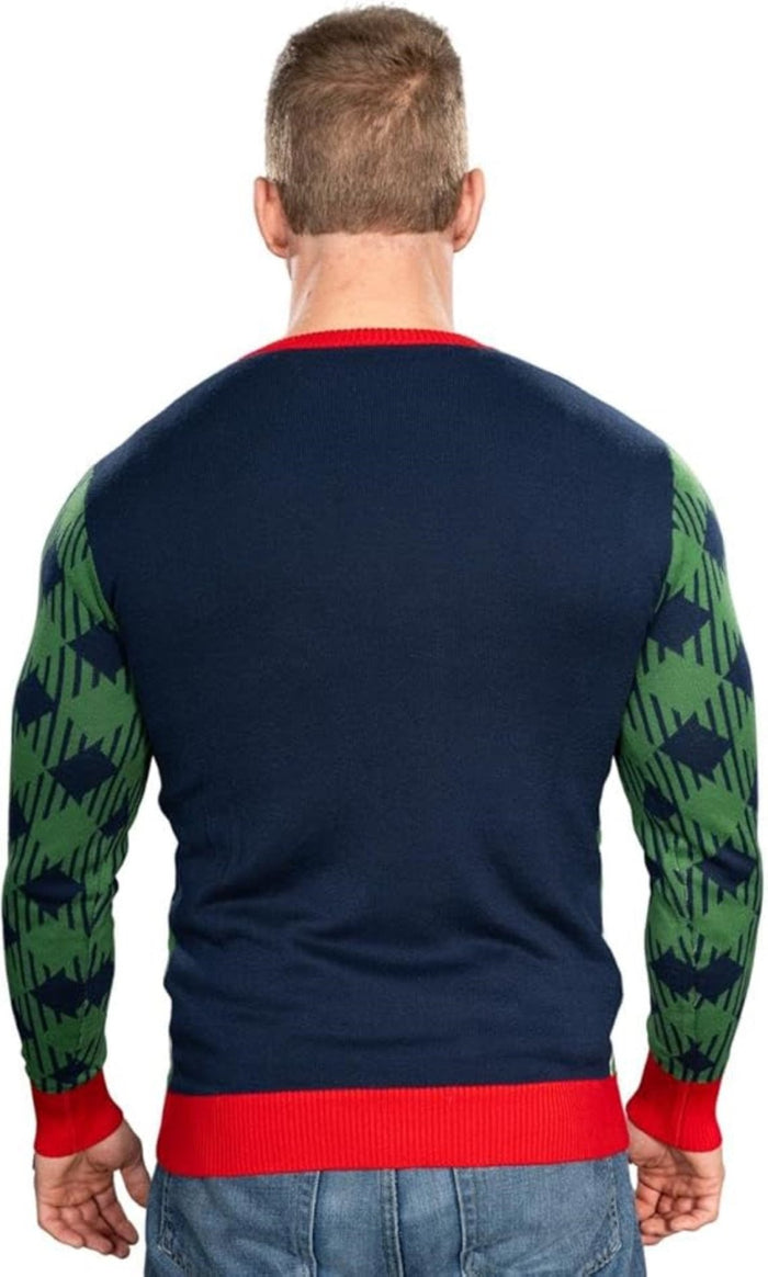 Golfing Santa Claus Adult Unisex Ugly Christmas Sweater - TVStoreOnline