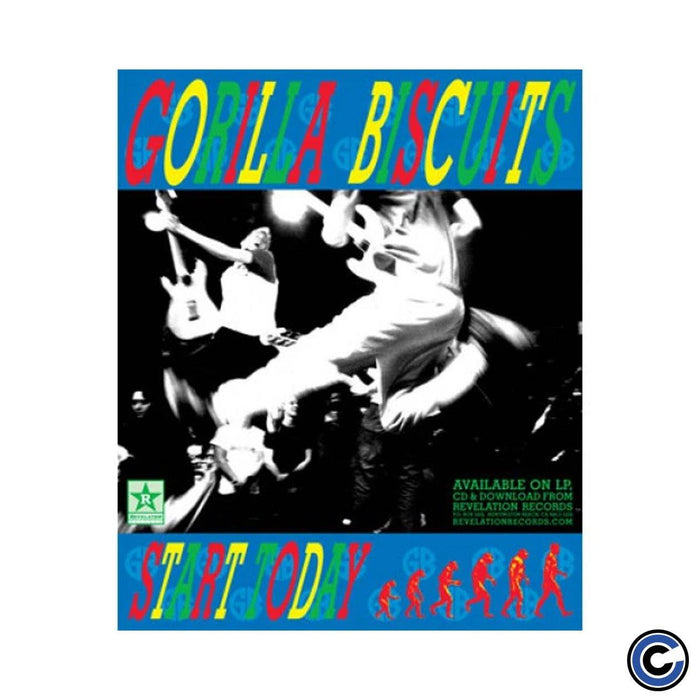 Buy – Gorilla Biscuits "Start Today" Poster – Band & Music Merch – Cold Cuts Merch