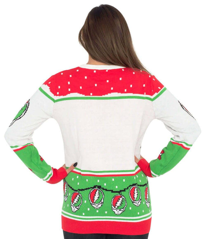 Grateful Dead Bears and Ornaments Christmas Sweater-tvso