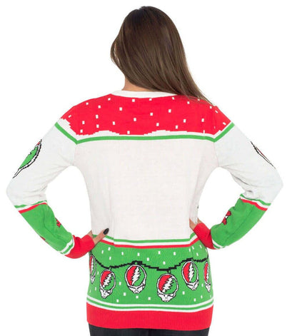 Grateful Dead Bears and Ornaments Christmas Sweater-tvso